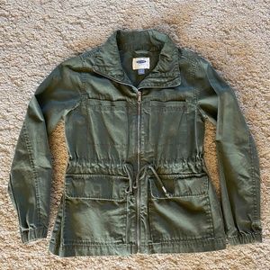 Old Navy Women’s/Juniors Utility Jacket with pockets and drawstring, Small